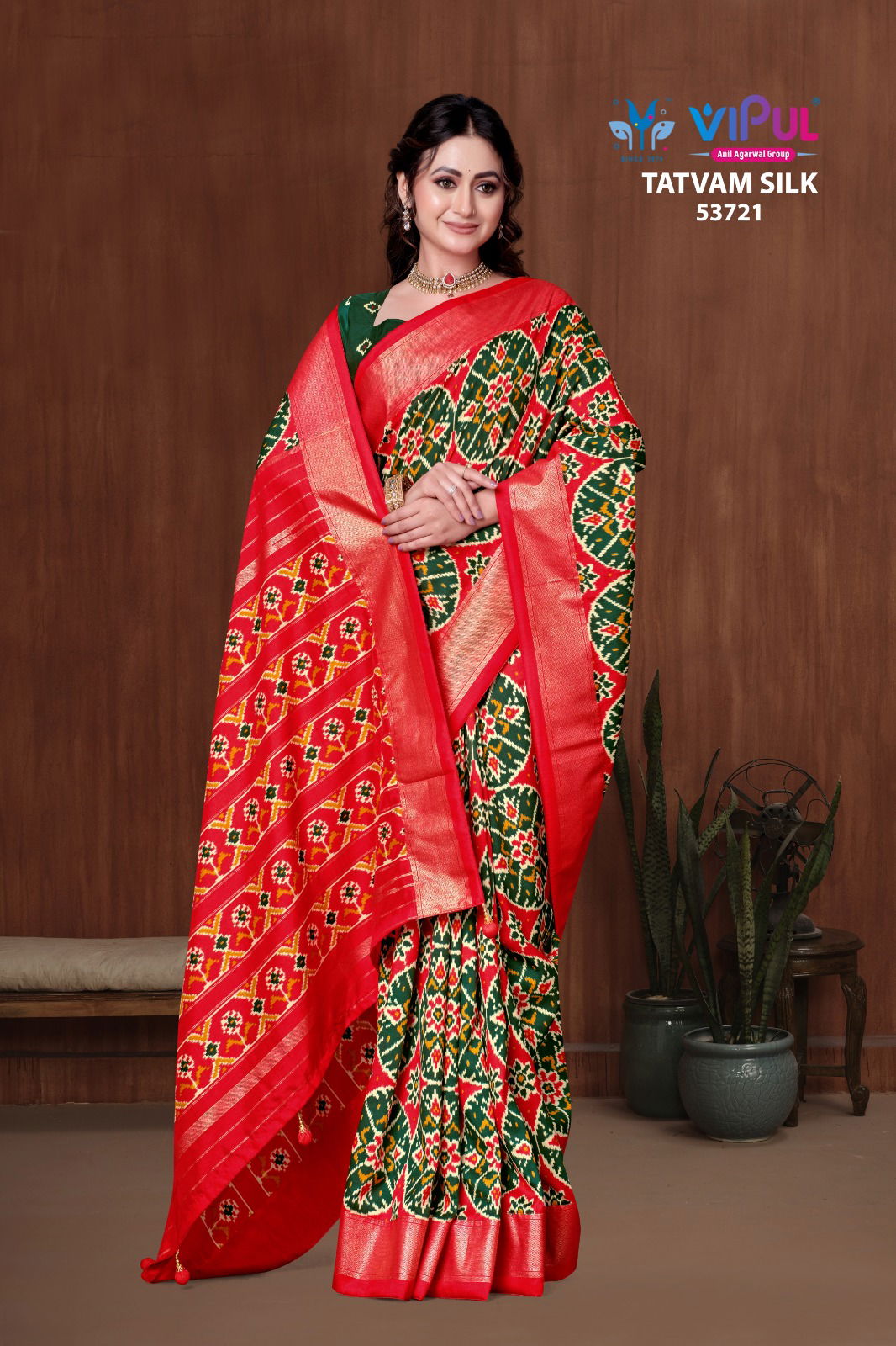 Tatvam Silk Vol 1 By Vipul Fancy Wholesale Saree Suppliers In Mumbai